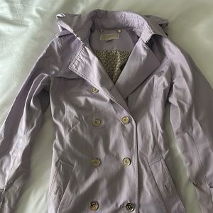 Micheal Kors Lavender Trench Coat, Small